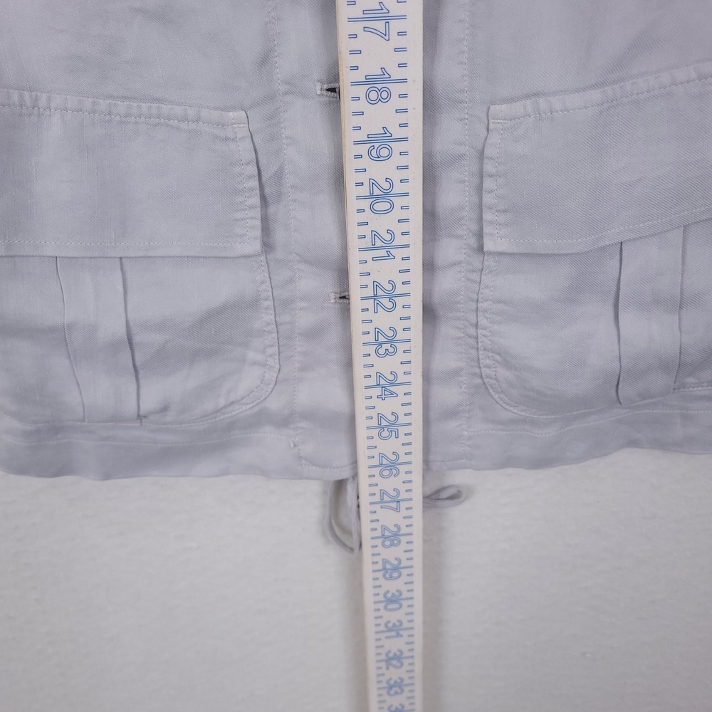 Masons Forte Dei Marmi Jacket Pants Set Womens Gray Size 40 Flap Pockets Buttons - Picture 6 of 16